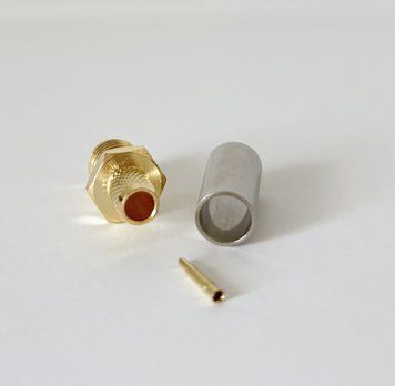 Разъем RP-SMA Female на кабель RG-58 под обжим  t0000032 фото