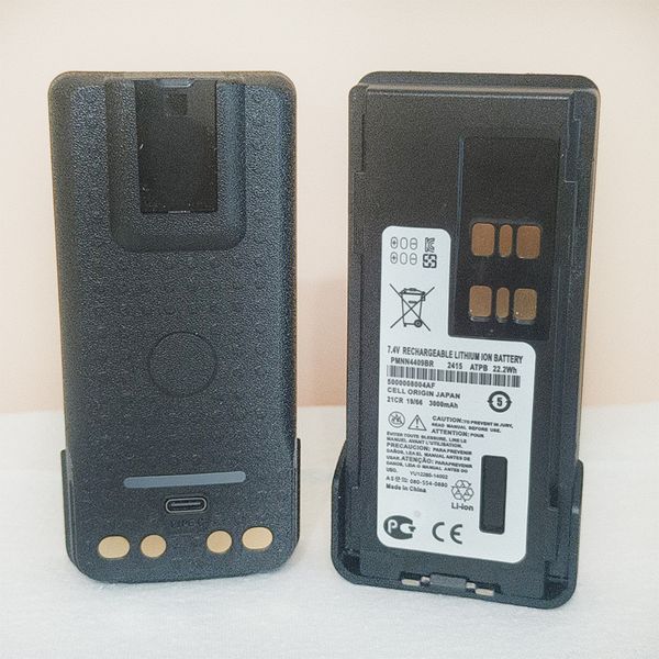 Аккумулятор 3000 mAh с Type-C, PMNN4409BR для раций DP4801E DP4400 DP4401 DP4601 DP4800 DP4801 16 фото