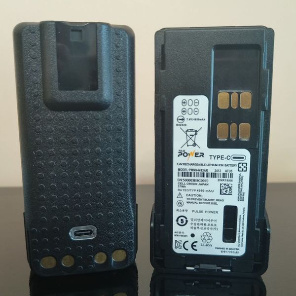 Батарея 4950 mAh до рації Motorola з Type-C для DP4400e, DP4600e, DP4800e, Pulse Power 362 фото