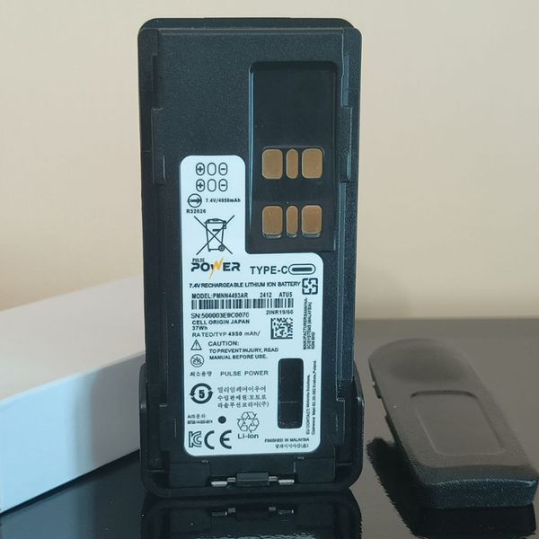 Батарея 4950 mAh до рации Motorola с Type-C для DP4400e, DP4600e, DP4800e, Pulse Power 362 фото