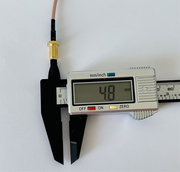 Пигтейл SMA-Male - SMA Female ВЧ кабель переходник RG316 длинна 15 см t0000207 фото