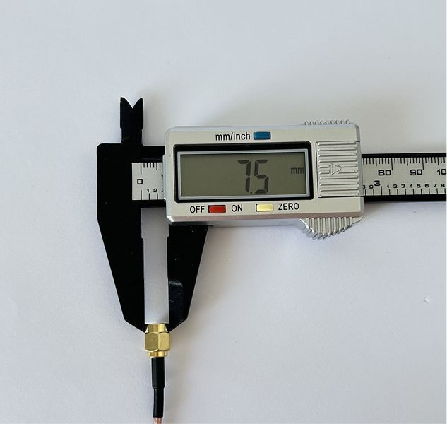 Пигтейл SMA-Male - SMA Female ВЧ кабель переходник RG316 длинна 15 см t0000207 фото