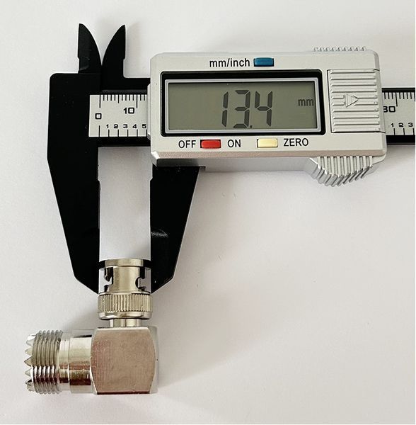 Перехідник BNC-Male - UHF-Female 90&deg;(конектор тато - мама) кутовий t0000064 фото