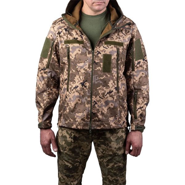 Тактическая куртка SMILO soft shell pixel soft shell pixel фото