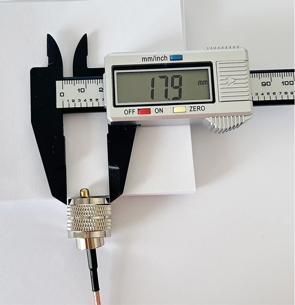 Пігтейл QMA-Male - UHF-Male ВЧ кабель перехідник RG316 довжина 30 см t0000181 фото