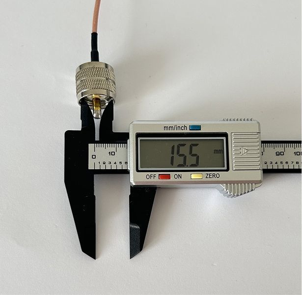 Пігтейл QMA-Male - UHF-Male ВЧ кабель перехідник RG316 довжина 30 см t0000181 фото
