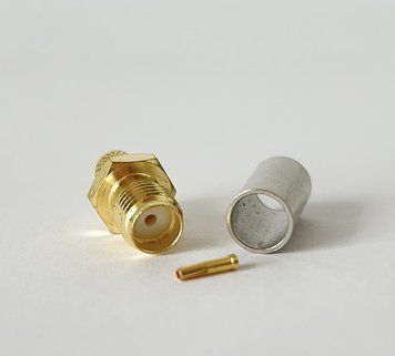 Разъем SMA Female на кабель RG-58 под обжим t0000012 фото